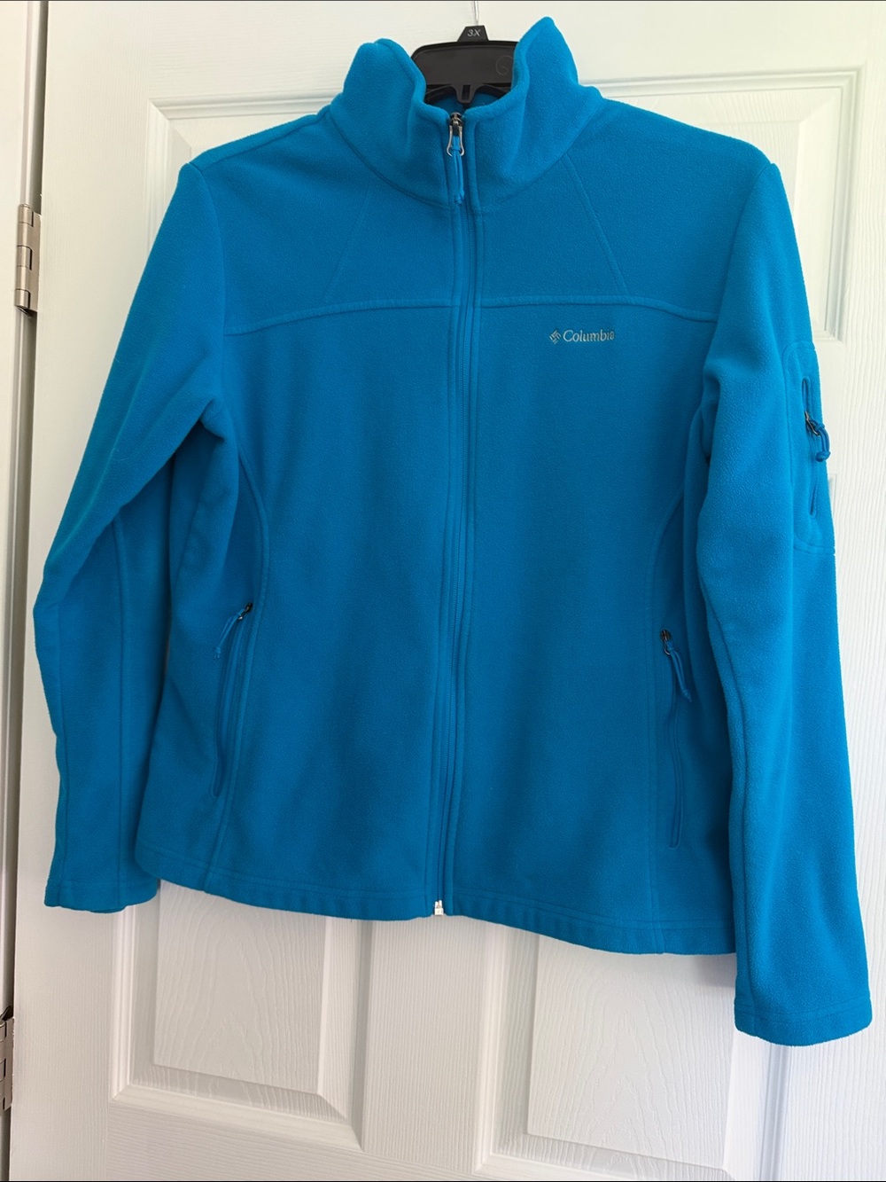 Columbia Women's Bright Turquoise Full-Zip Fleece Jacket